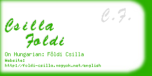 csilla foldi business card